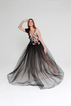 Load image into Gallery viewer, Flamingo Tulle Gown Black